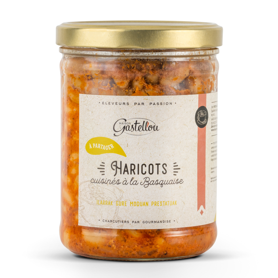 Haricots cuisinés à la graisse de canard 750g